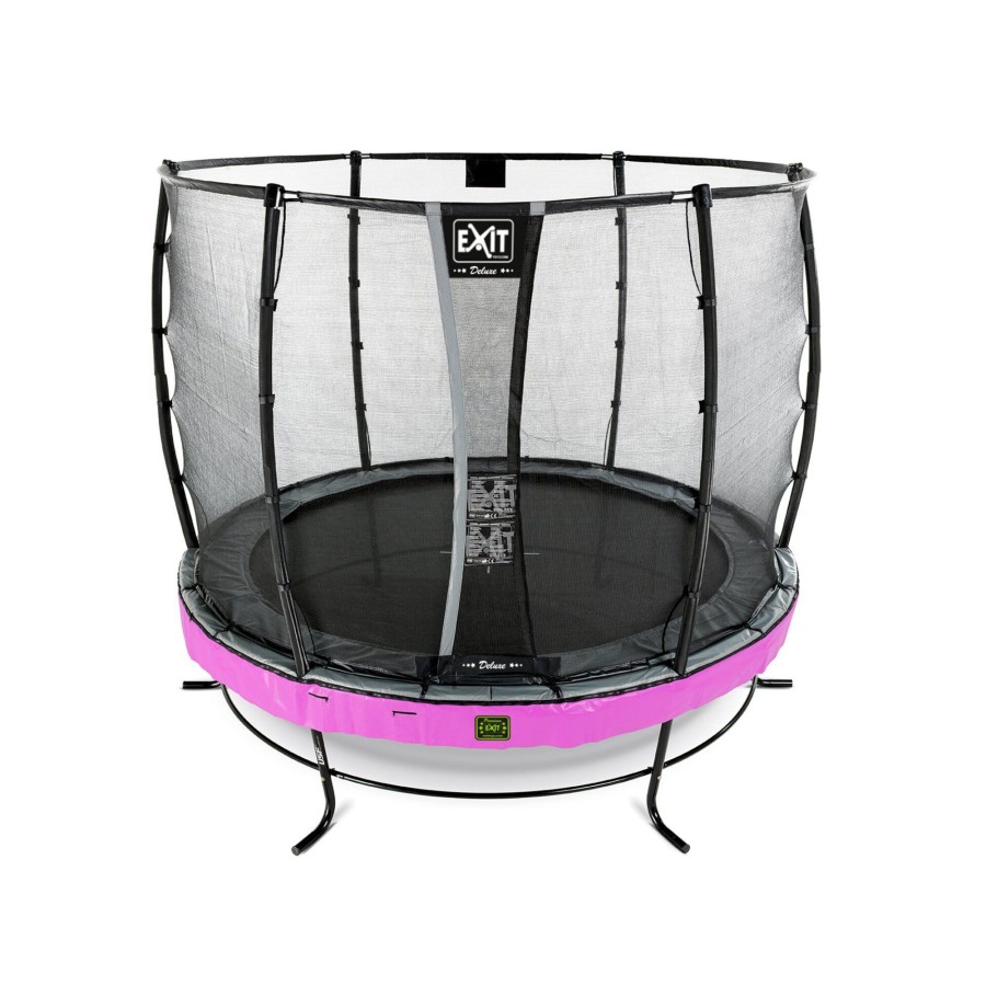 Trampolines EXIT Toys Ronde Trampolines | Exit Elegant Premium Trampoline O305Cm Met Deluxe Veiligheidsnet - Paars